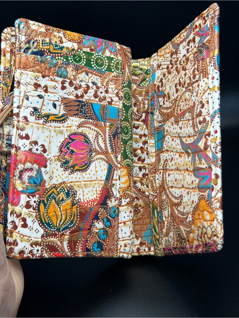 Brahmin Limited Edition Boho‎ 2010’s Marketplace Melbourne Hannah Wallet EUC
